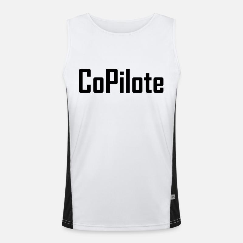 Copilot Funktionelles Kontrast-Tank Top für Männer 