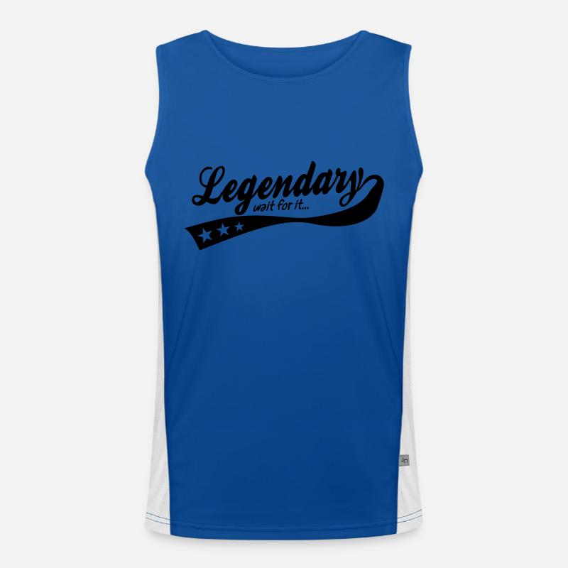 legendary ... wait for it ... retro Funktionelles Kontrast-Tank Top für Männer 
