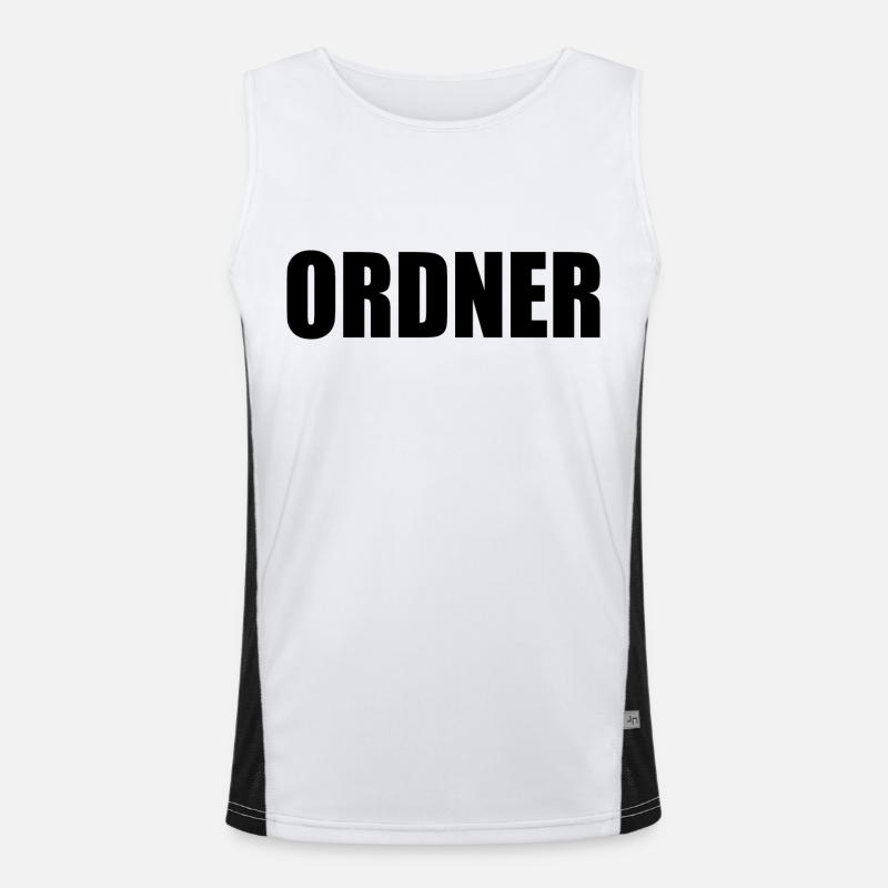 Ordner Funktionelles Kontrast-Tank Top für Männer 