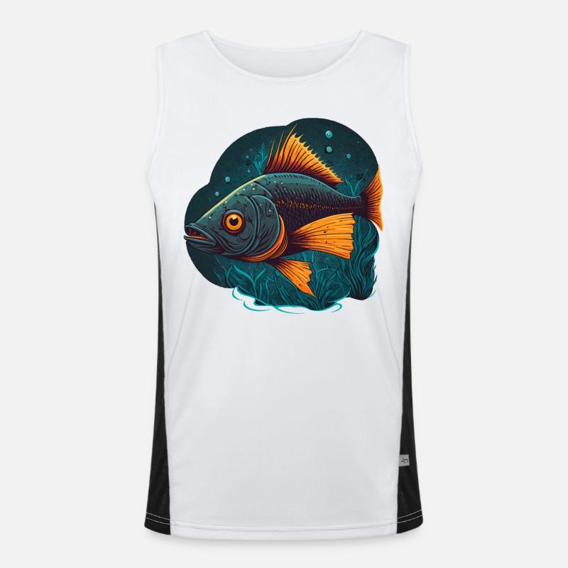 Ugly Fish Men's Functional Contrast Tank Top 