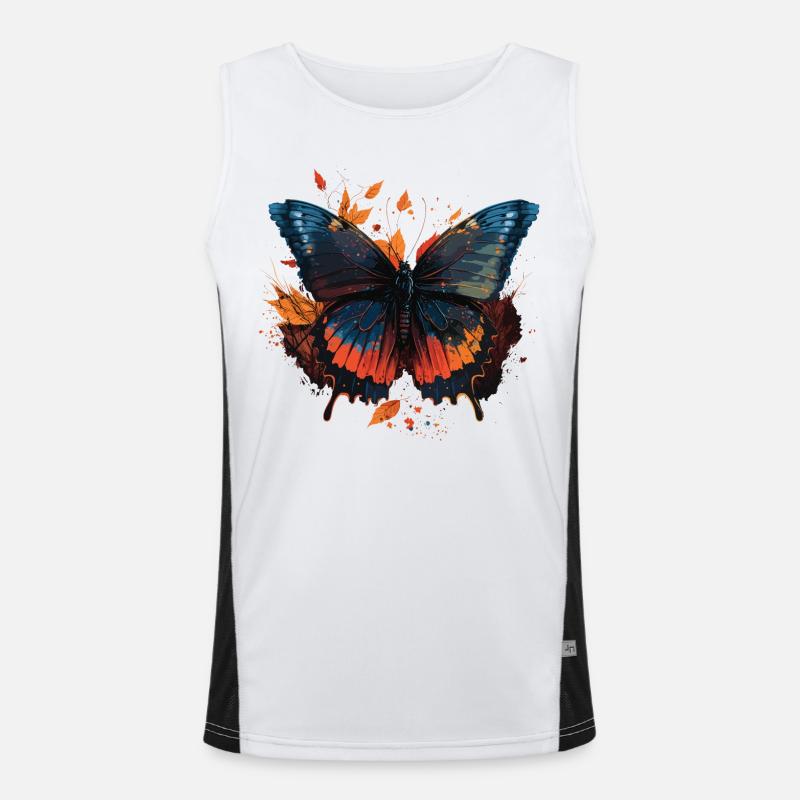 Papillon printanier Débardeur respirant contrasté Homme 