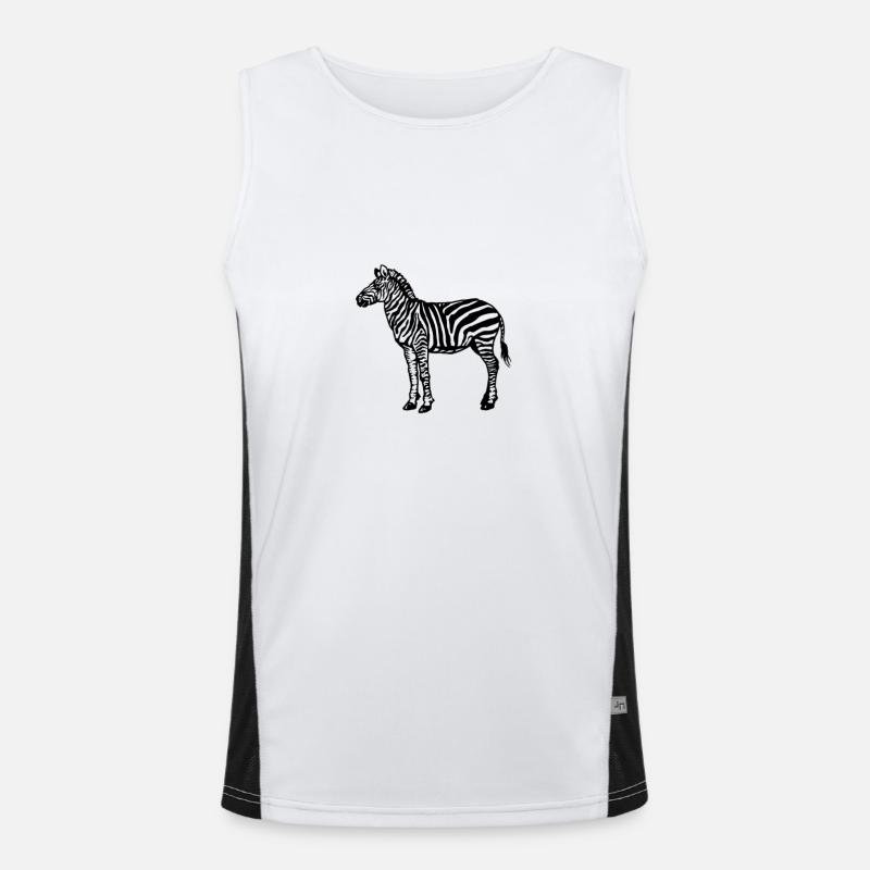 zebra Men's Functional Contrast Tank Top 