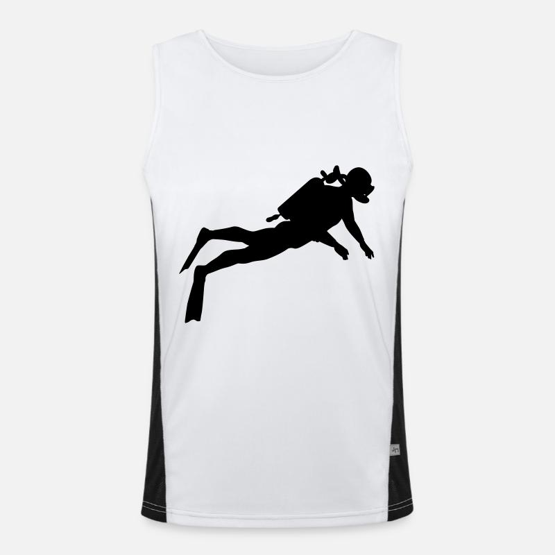 Cadeau d’exercice de plongée sportive Cool Débardeur respirant contrasté Homme 