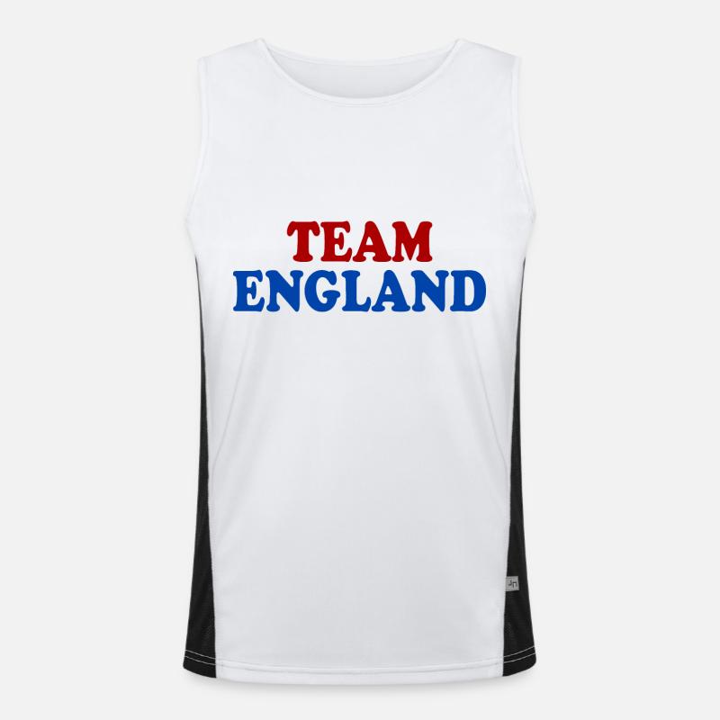 Team england Men's Functional Contrast Tank Top 