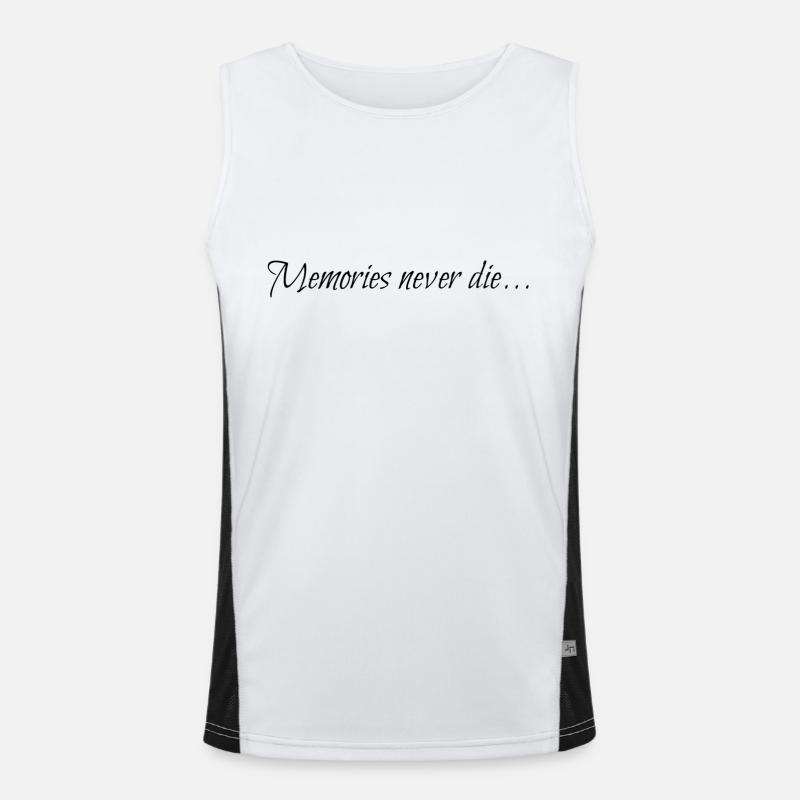 Erinnerungen Funktionelles Kontrast-Tank Top für Männer 