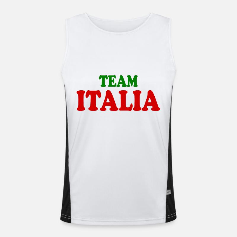 Team italia Men's Functional Contrast Tank Top 