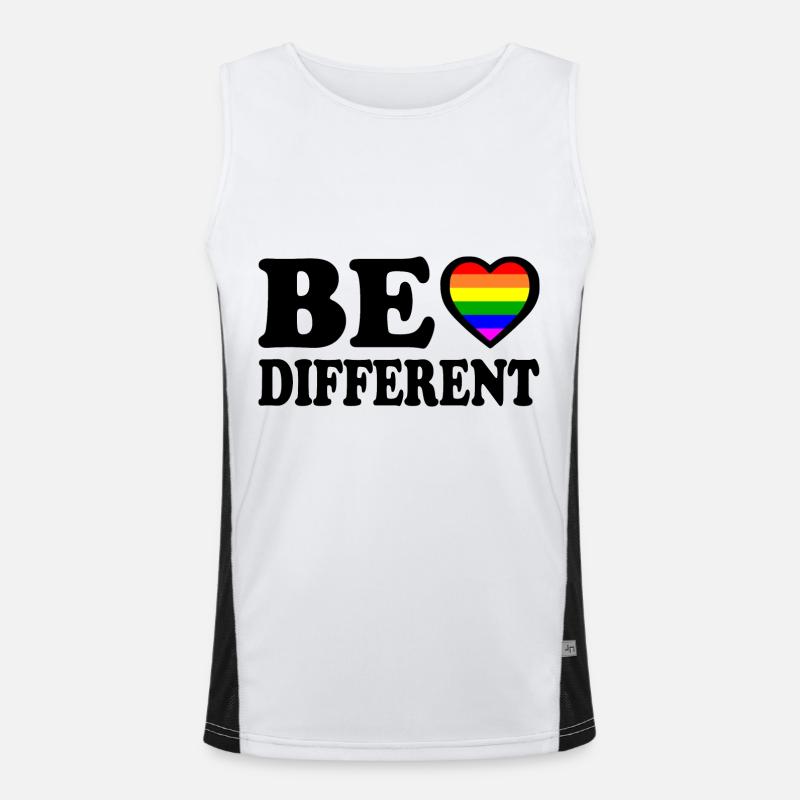 Be different Funktionelles Kontrast-Tank Top für Männer 