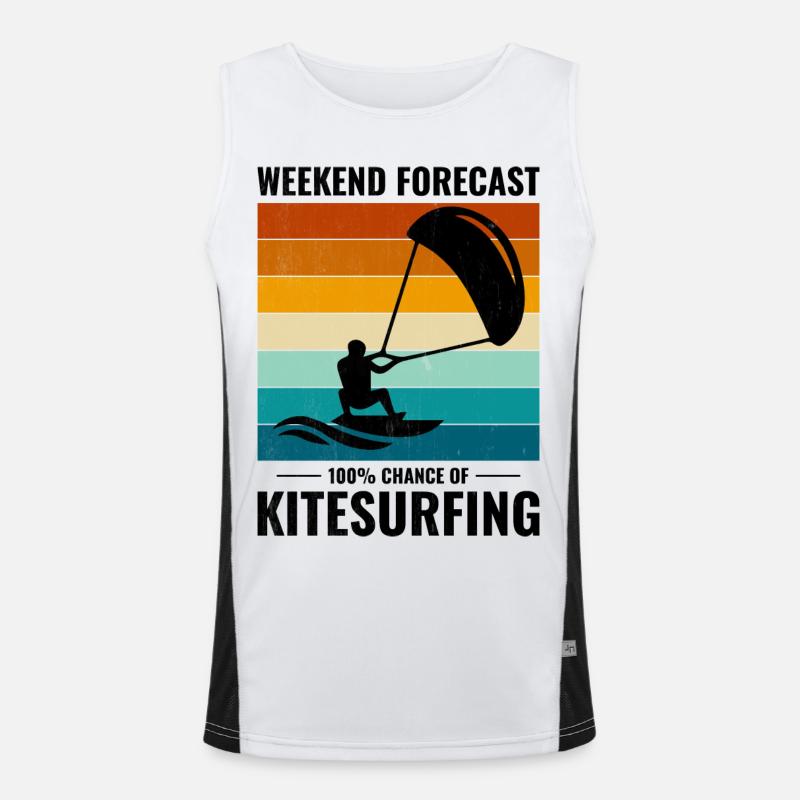 Kitesurf Kiteboard Kiteboarder Kitesurf Débardeur respirant contrasté Homme 