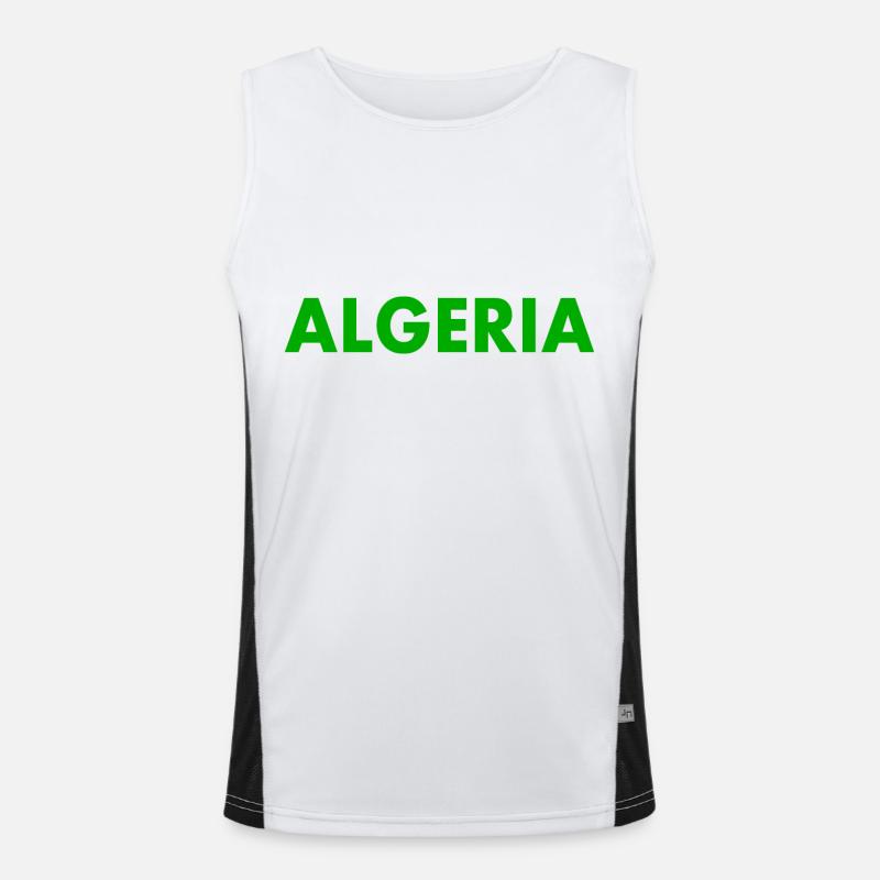 Algerien Funktionelles Kontrast-Tank Top für Männer 