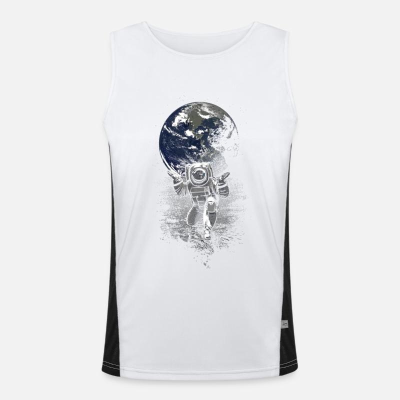 Spaceman Men's Functional Contrast Tank Top 
