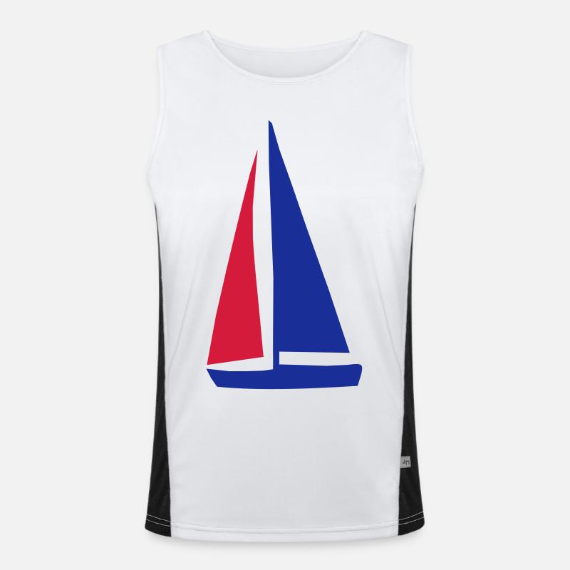 Segelboot Funktionelles Kontrast-Tank Top für Männer 