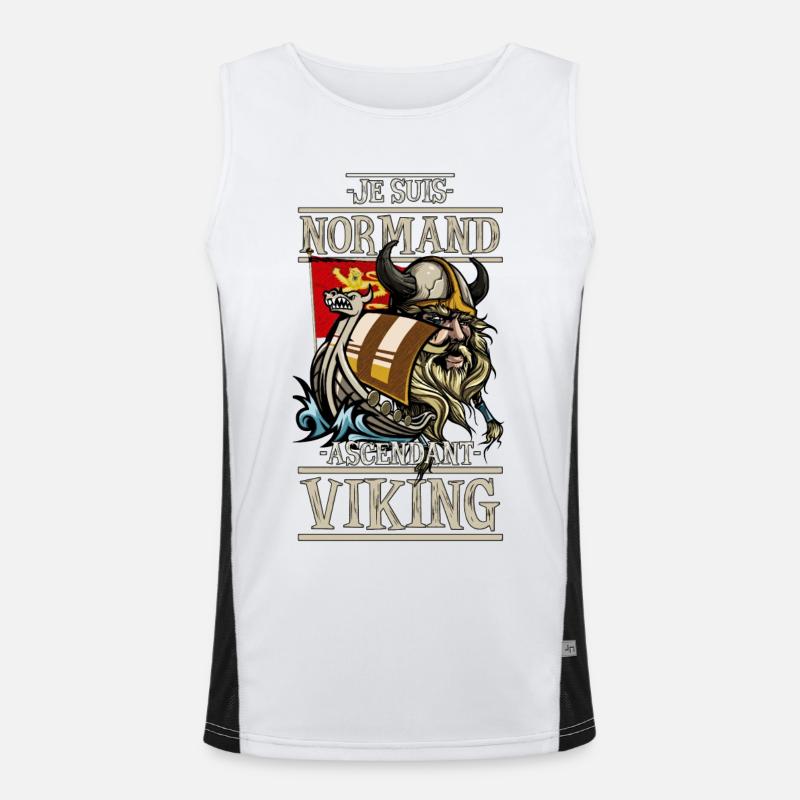 Ascending vicking Men's Functional Contrast Tank Top 