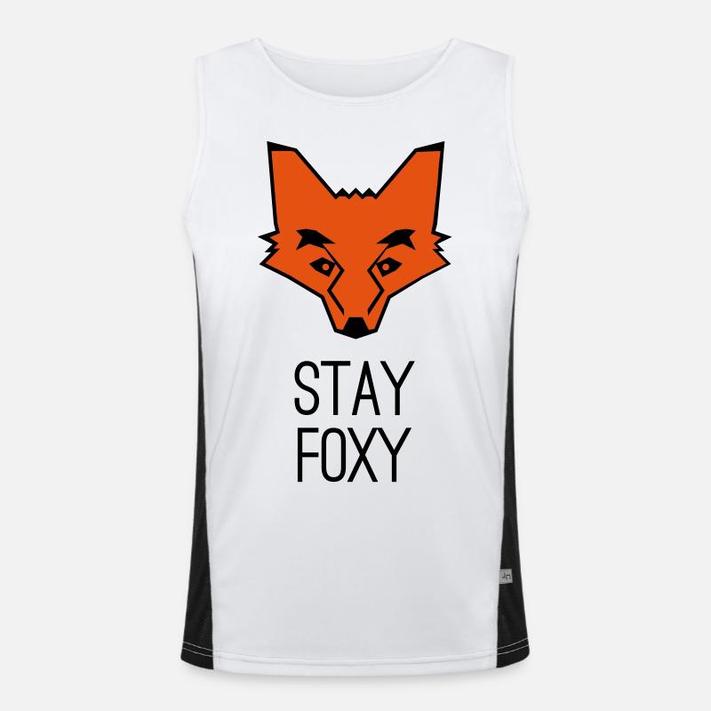 Fuchs stay foxy fox Funktionelles Kontrast-Tank Top für Männer 