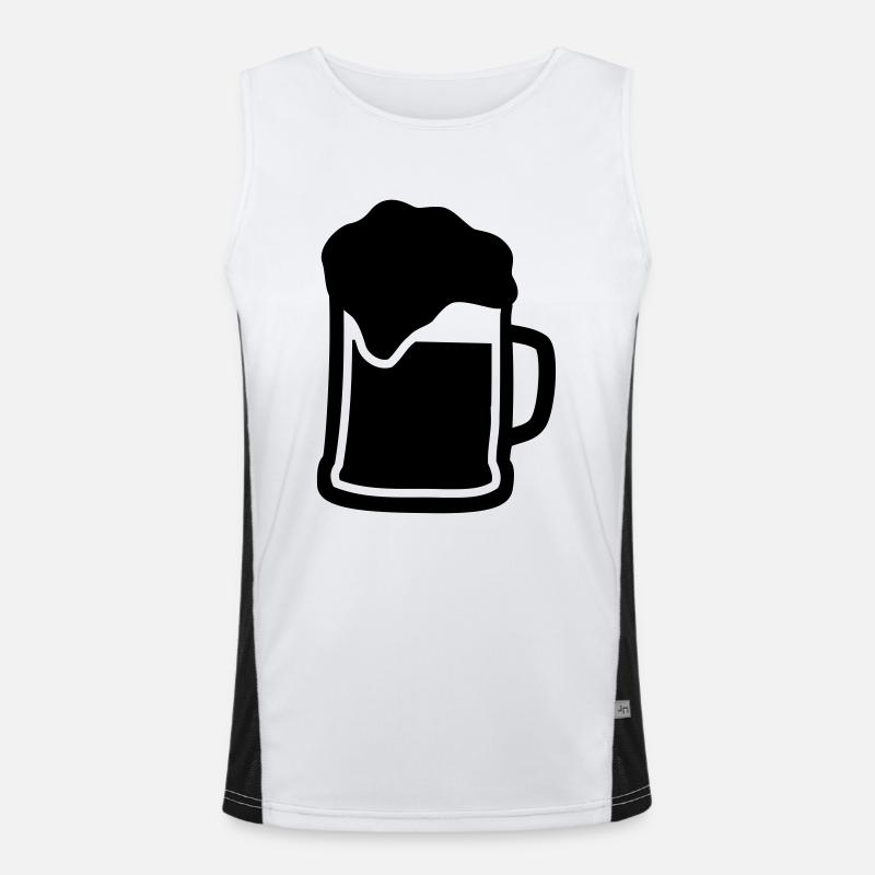 Bier Funktionelles Kontrast-Tank Top für Männer 