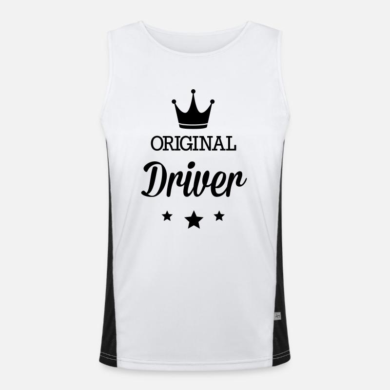 Original three star deluxe driver Men's Functional Contrast Tank Top 