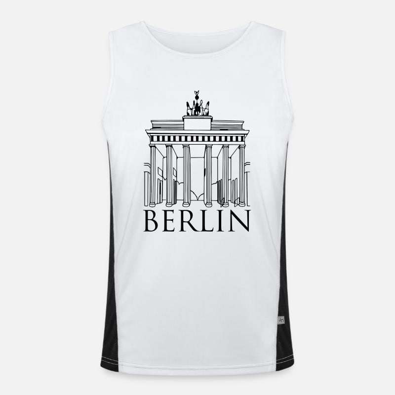 berlin Funktionelles Kontrast-Tank Top für Männer 