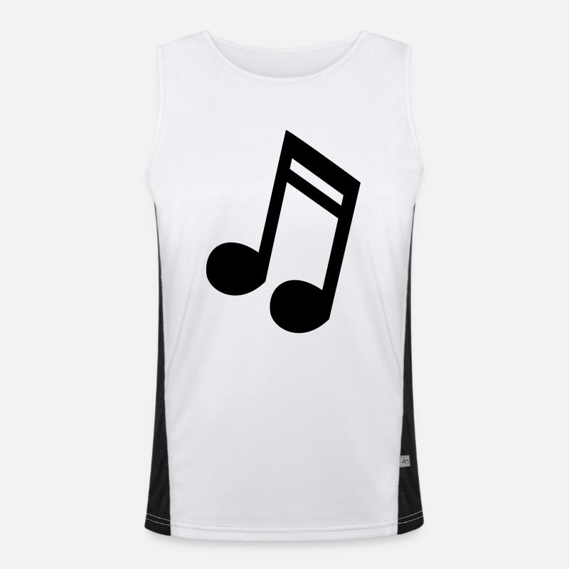 Note 16tel Musik Töne Geschenkidee Funktionelles Kontrast-Tank Top für Männer 