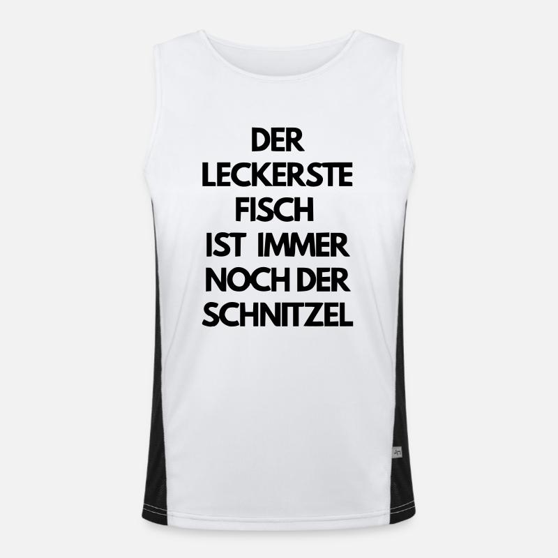 Schnitzel Funktionelles Kontrast-Tank Top für Männer 