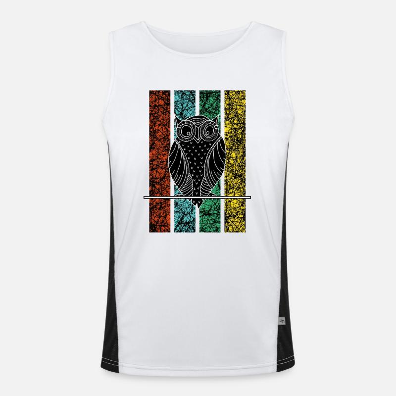 Hibou sage Débardeur respirant contrasté Homme 