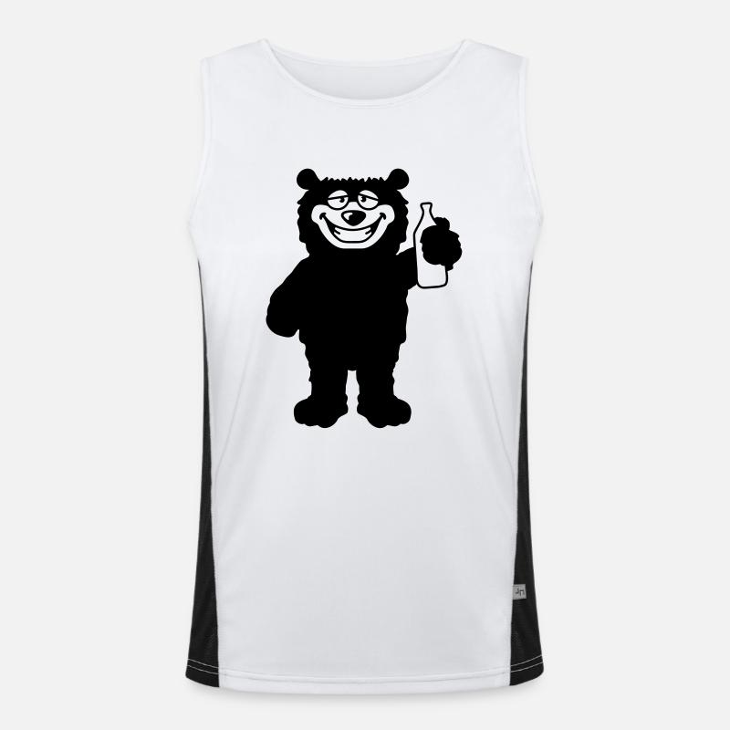drunk_bear Men's Functional Contrast Tank Top 