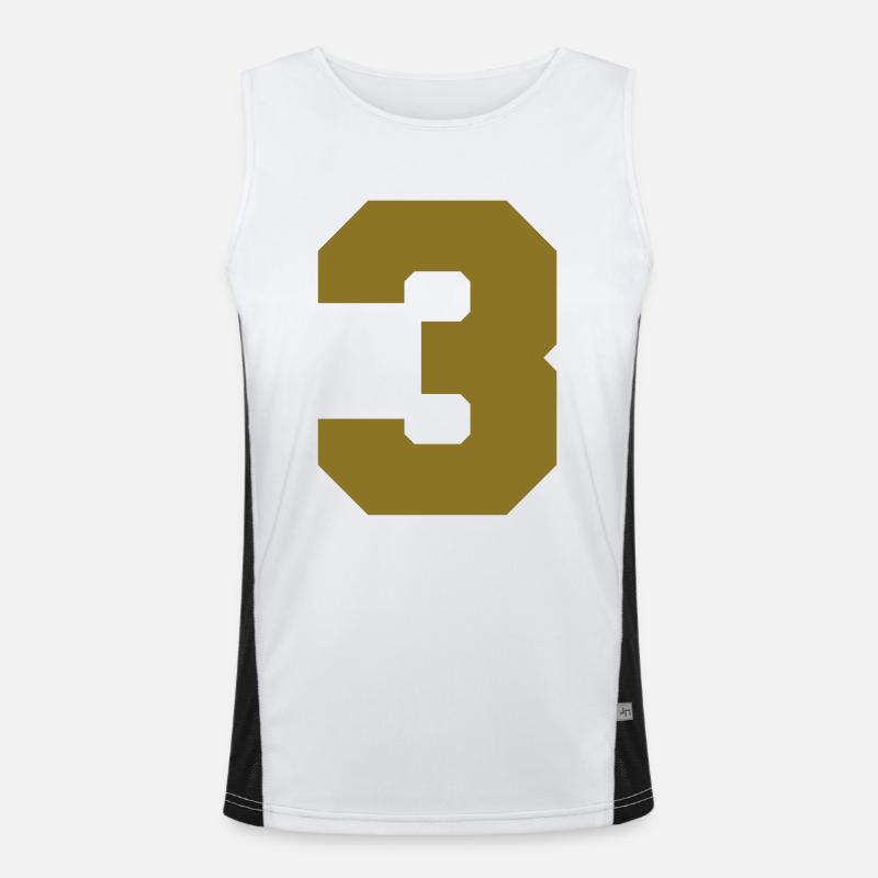 3 Funktionelles Kontrast-Tank Top für Männer 