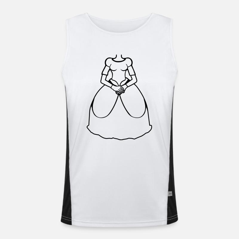mariage robe conception clipart jupe robe de mariage Débardeur respirant contrasté Homme 
