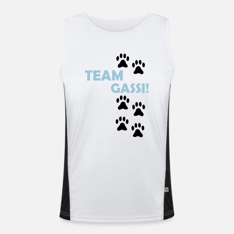 (team_gassi_02) Funktionelles Kontrast-Tank Top für Männer 