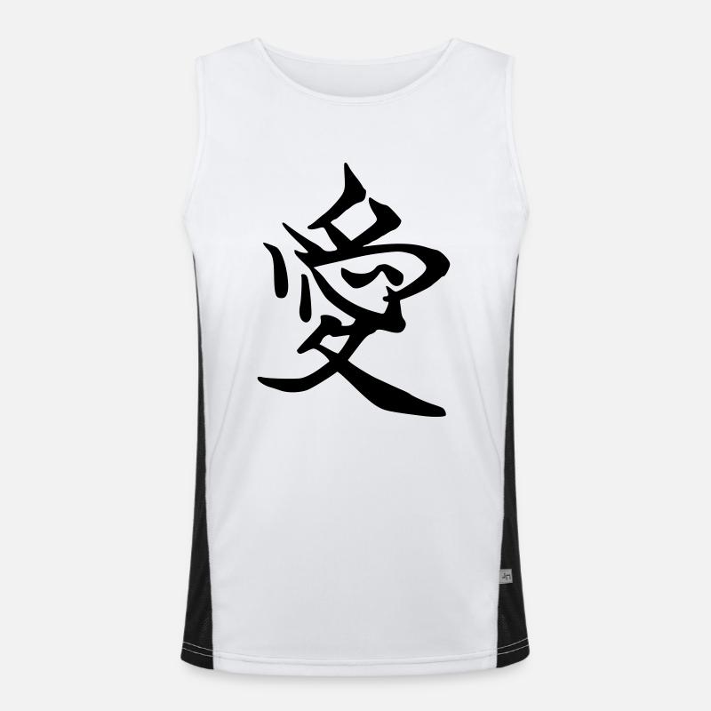 Liebe Funktionelles Kontrast-Tank Top für Männer 