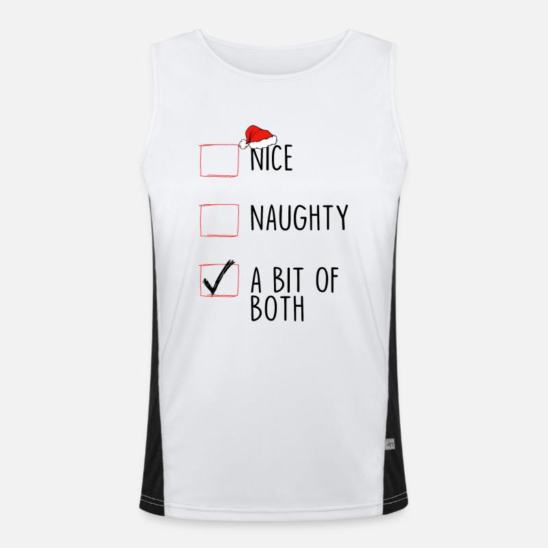 Nice Naughty A Bit Of Both Men's Functional Contrast Tank Top 