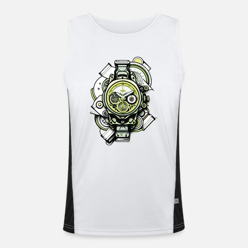 Uhr als Automatic oder Handaufzug für Vintage Fans Funktionelles Kontrast-Tank Top für Männer 