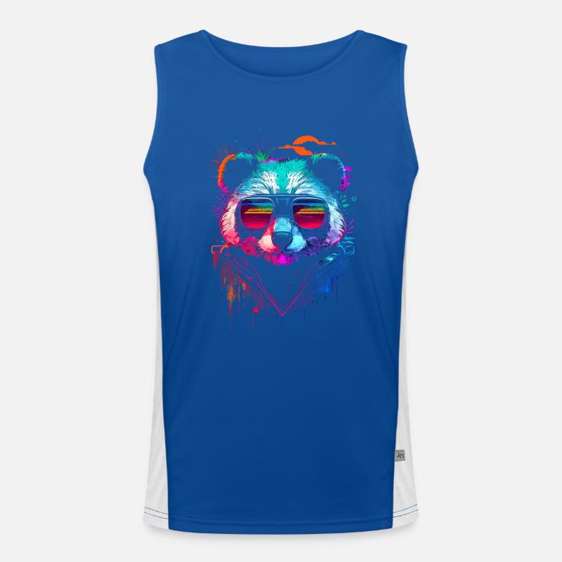 Panda hipster Débardeur respirant contrasté Homme 