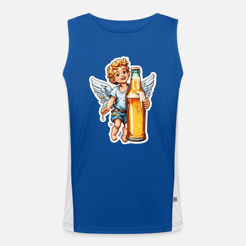 Cupidon / Amour / Flèche / Coeur / Saint Valentin Débardeur respirant contrasté Homme 