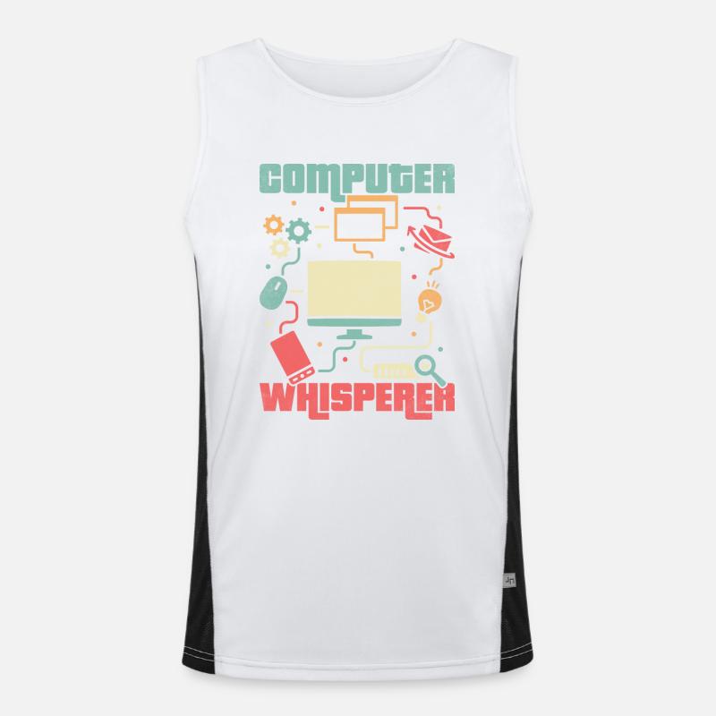 Don't Worry I'm From Tech Support IT Sysadmin Comp Men's Functional Contrast Tank Top 