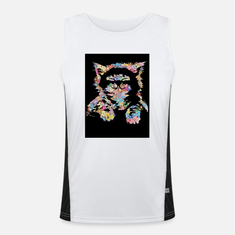 Cat Men's Functional Contrast Tank Top 