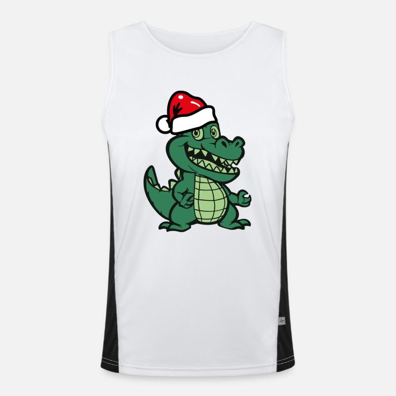 Noël crocodile Débardeur respirant contrasté Homme 