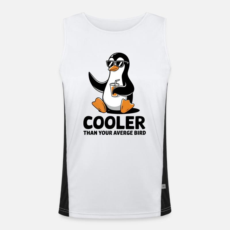 Kühler als ein durchschnittlicher Vogel Funktionelles Kontrast-Tank Top für Männer 