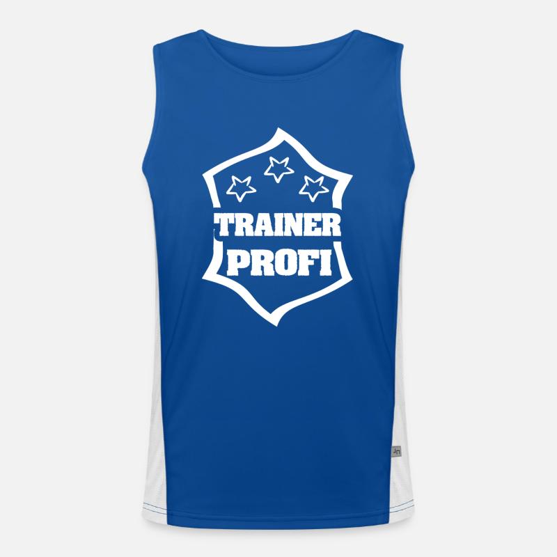 Trainer als Beruf Funktionelles Kontrast-Tank Top für Männer 