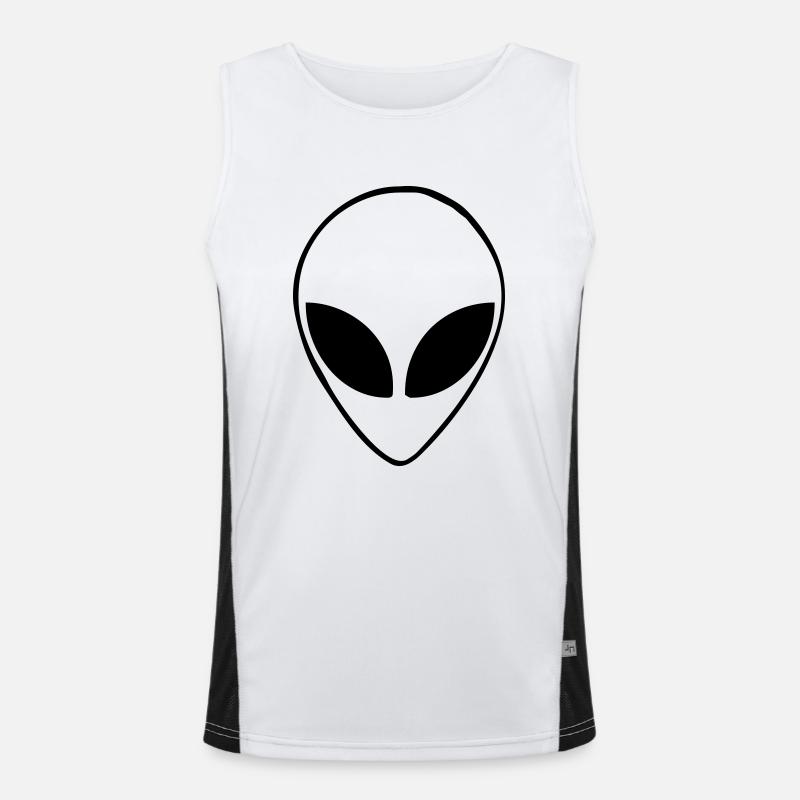 Alien head Men's Functional Contrast Tank Top 