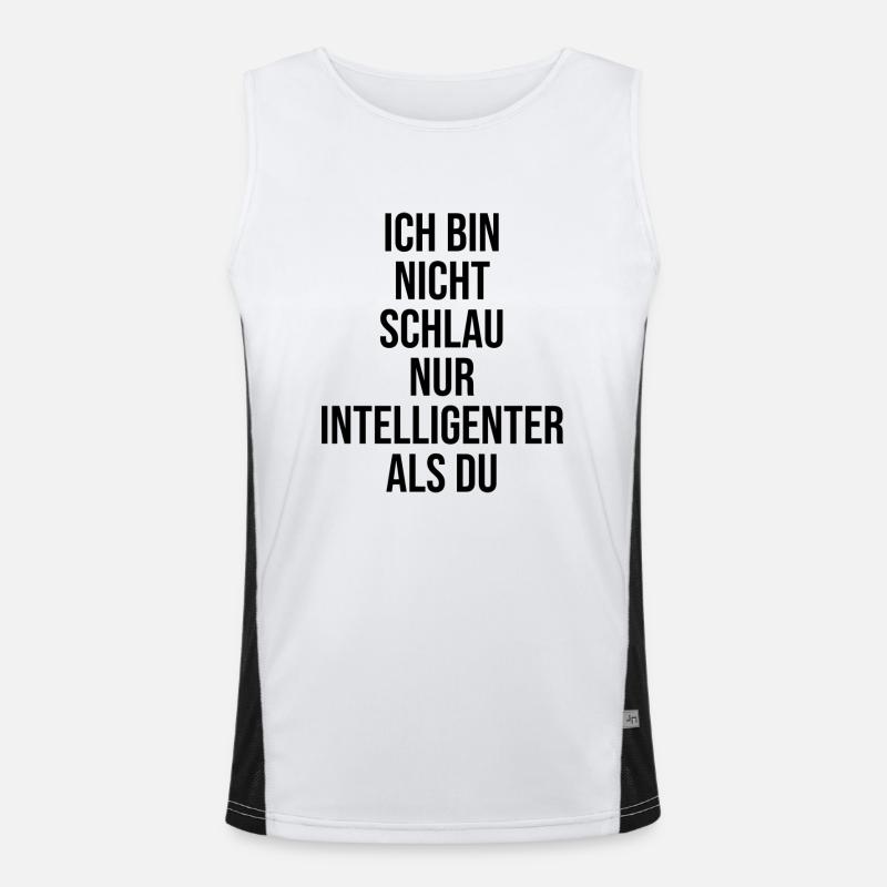 Sprüche Funktionelles Kontrast-Tank Top für Männer 