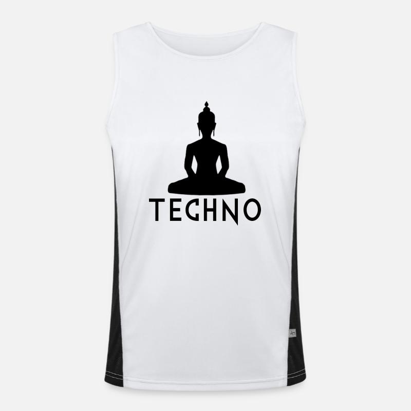 Techno music Men's Functional Contrast Tank Top 