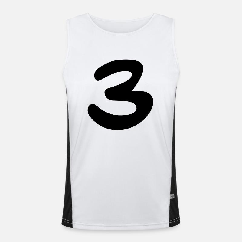 Three Men's Functional Contrast Tank Top 