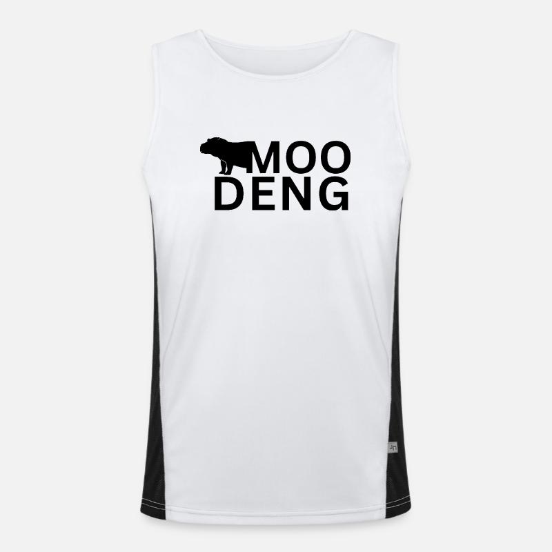 Moo Deng Hippo Funktionelles Kontrast-Tank Top für Männer 