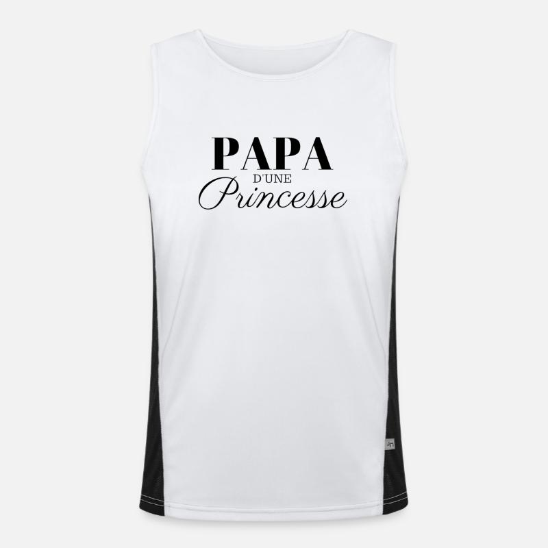 PAPA D'UNE PRINCESSE Débardeur respirant contrasté Homme 