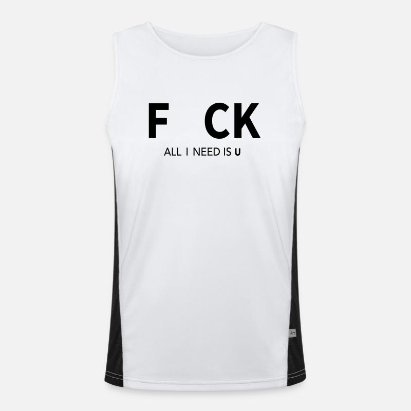 F*CK Funktionelles Kontrast-Tank Top für Männer 