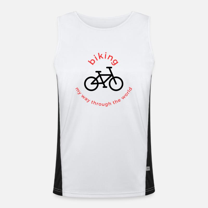 Biking Funktionelles Kontrast-Tank Top für Männer 