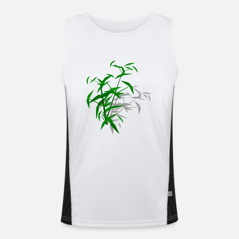Bamboo with shadow Men's Functional Contrast Tank Top 