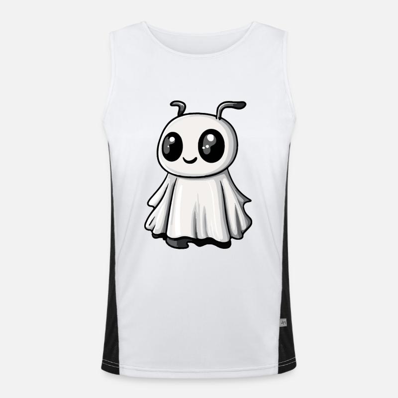 Ant Halloween Comic Ghost Men's Functional Contrast Tank Top 