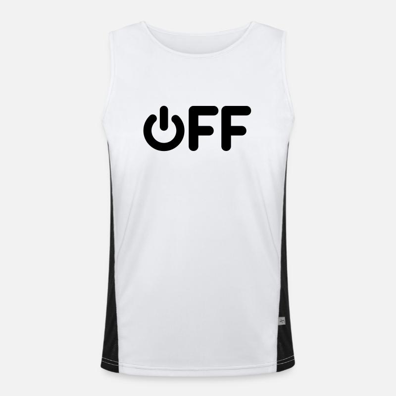 off Funktionelles Kontrast-Tank Top für Männer 