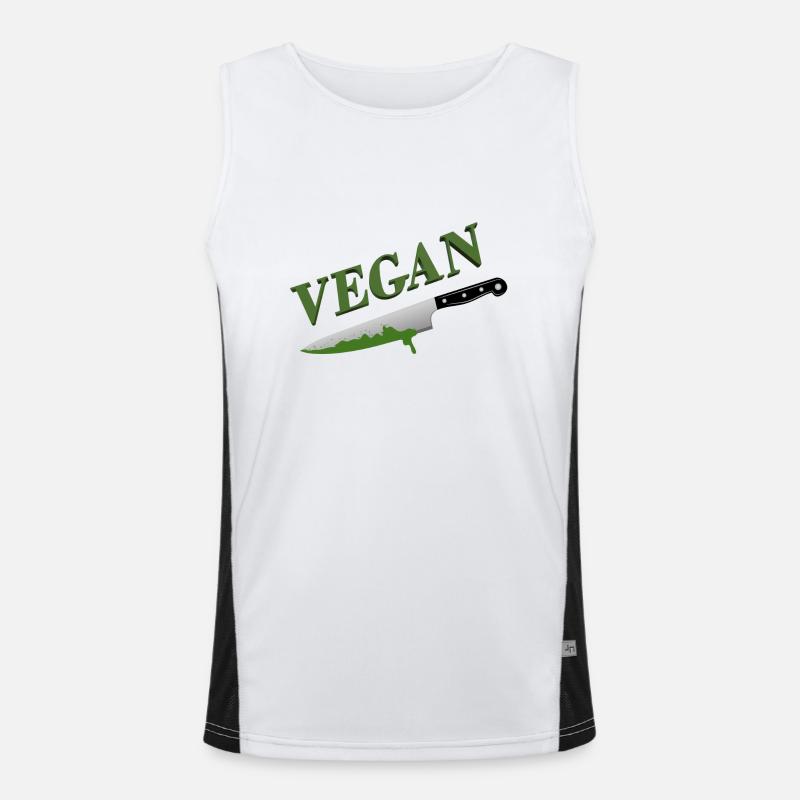 Végétalien Débardeur respirant contrasté Homme 