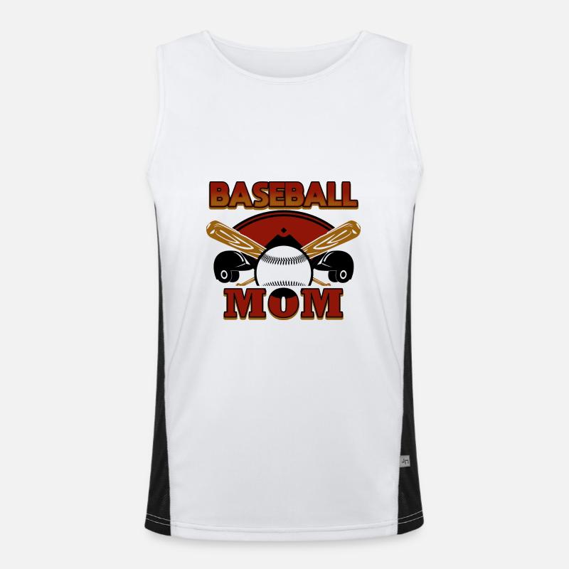 Baseball Mutter Funktionelles Kontrast-Tank Top für Männer 
